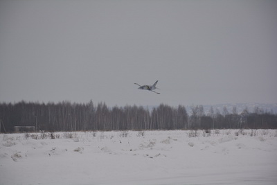 L-39 ALbatros jet fighter flight Russia
